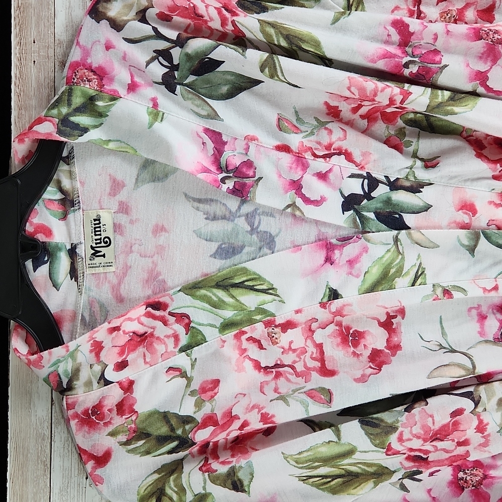 Show Me Your MuMu, Garden of Blooms lightweight robe, belt missing O/S - Picture 3 of 6